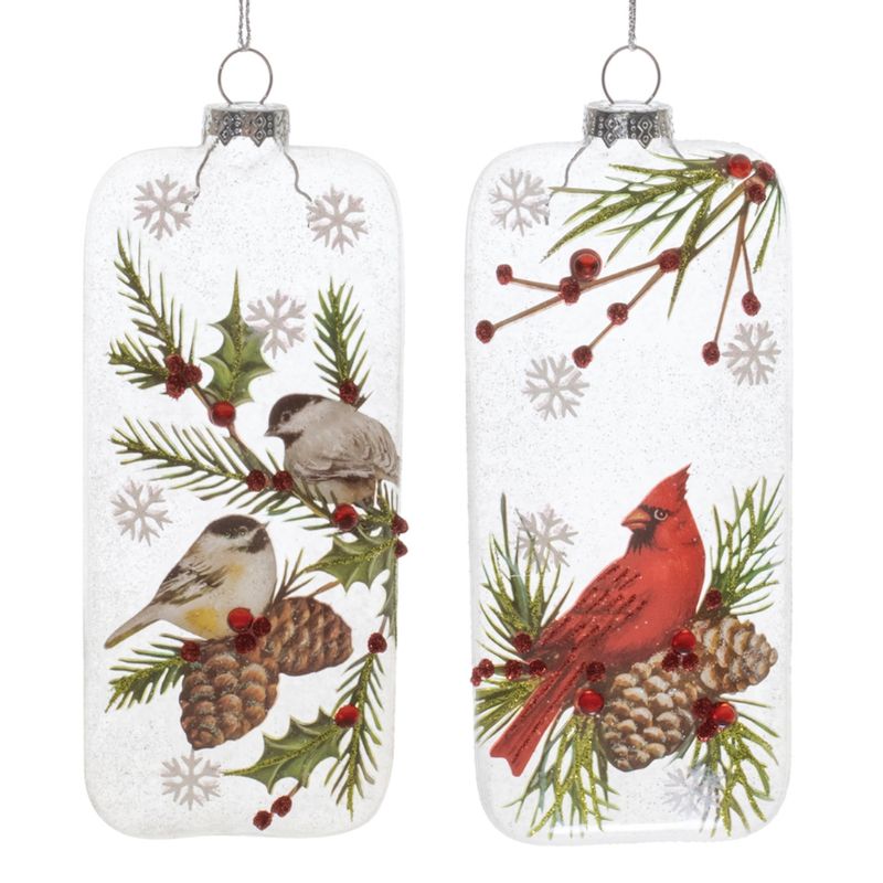Bird Rectangle Ornaments